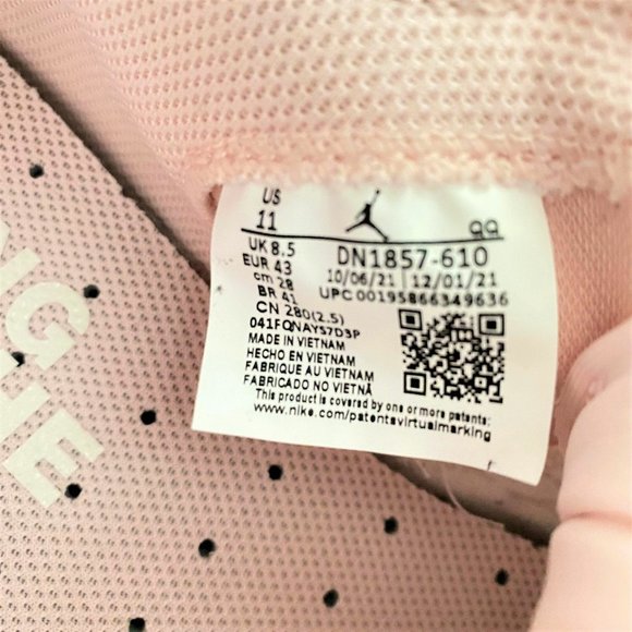 Nike Jordan Series ES Women's Atmosphere Pink White Sail DN1857-610 Size 11 - Picture 12 of 12
